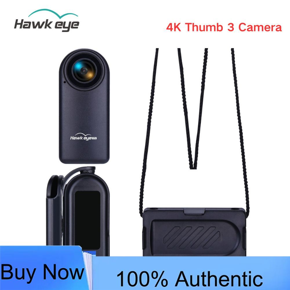 Drone Camera Vlog - กล้องแอคชั่นขนาดเล็ก Hawkeye Firefly Thumb 3 4K