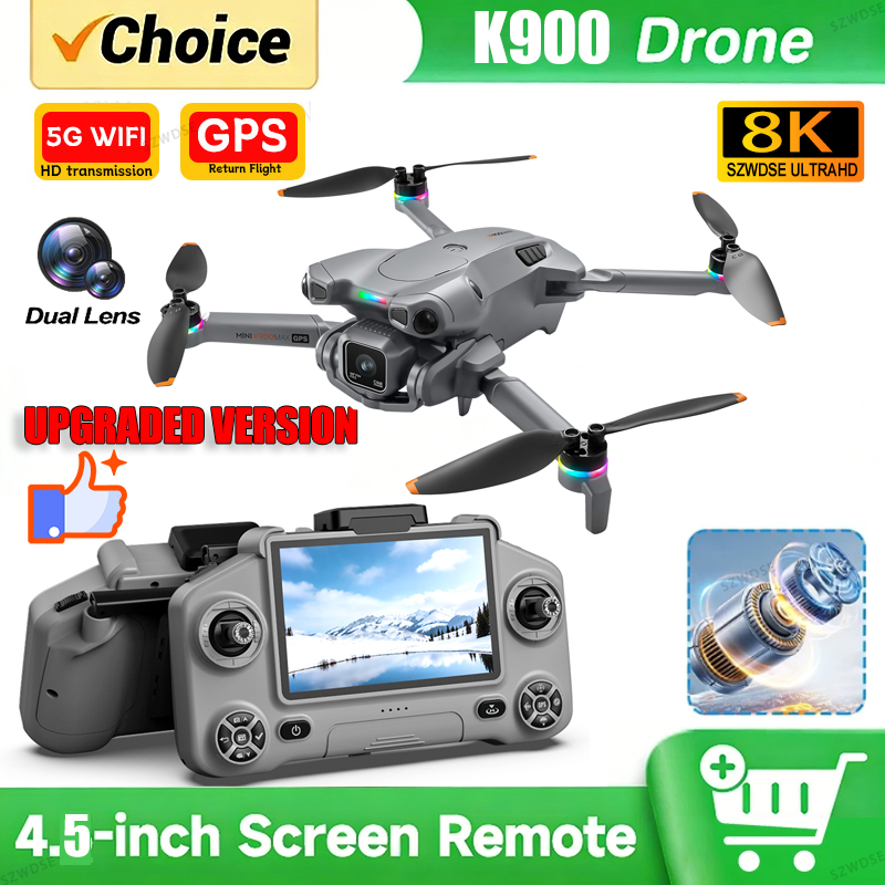 Drone Camera Night Vision - โดรน K900 MAX GPS รุ่นใหม่ พร้อมกล้อง