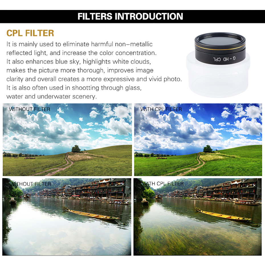 Drone FilterสําหรับPhantom 4 P - Drone Camera Filter บทวิจารณ์และราคา