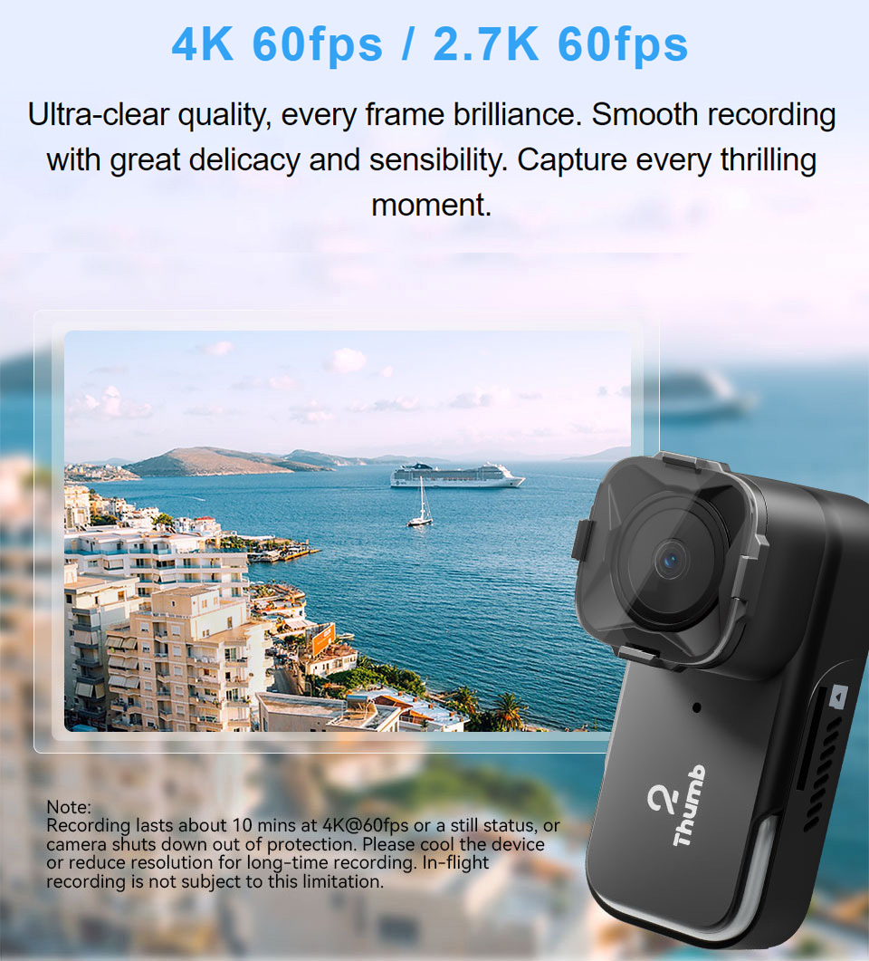 ใหม่รุ่น RunCam Thumb 2 4K 2.7 - Drone Camera 4K บทวิจารณ์และราคา