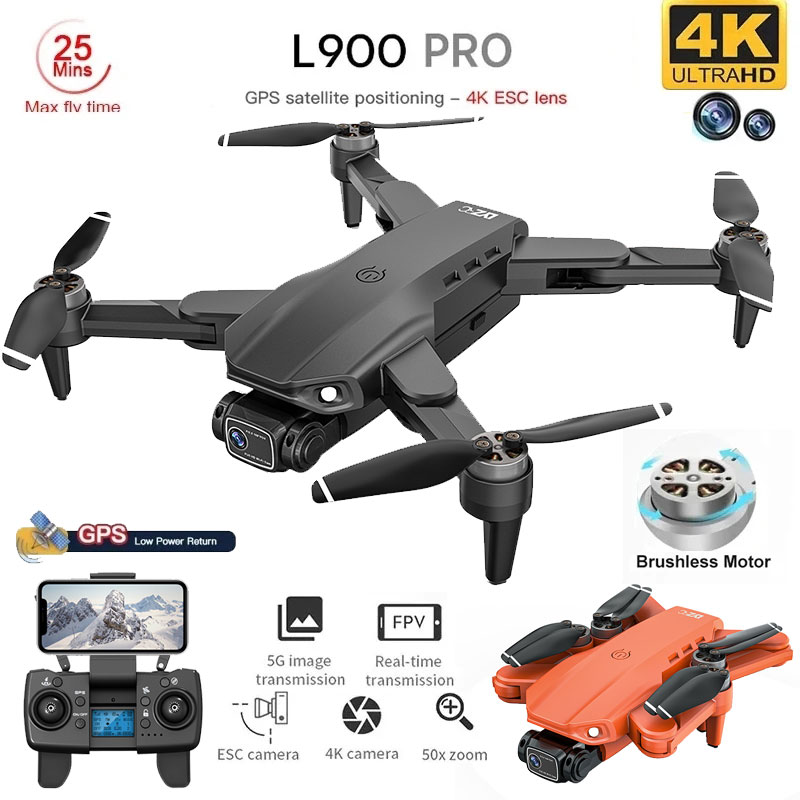 โดรน4K L900โปร GPS โดรน4K กล้อ - Drone Camera Wide Angle บทวิจารณ์และราคา