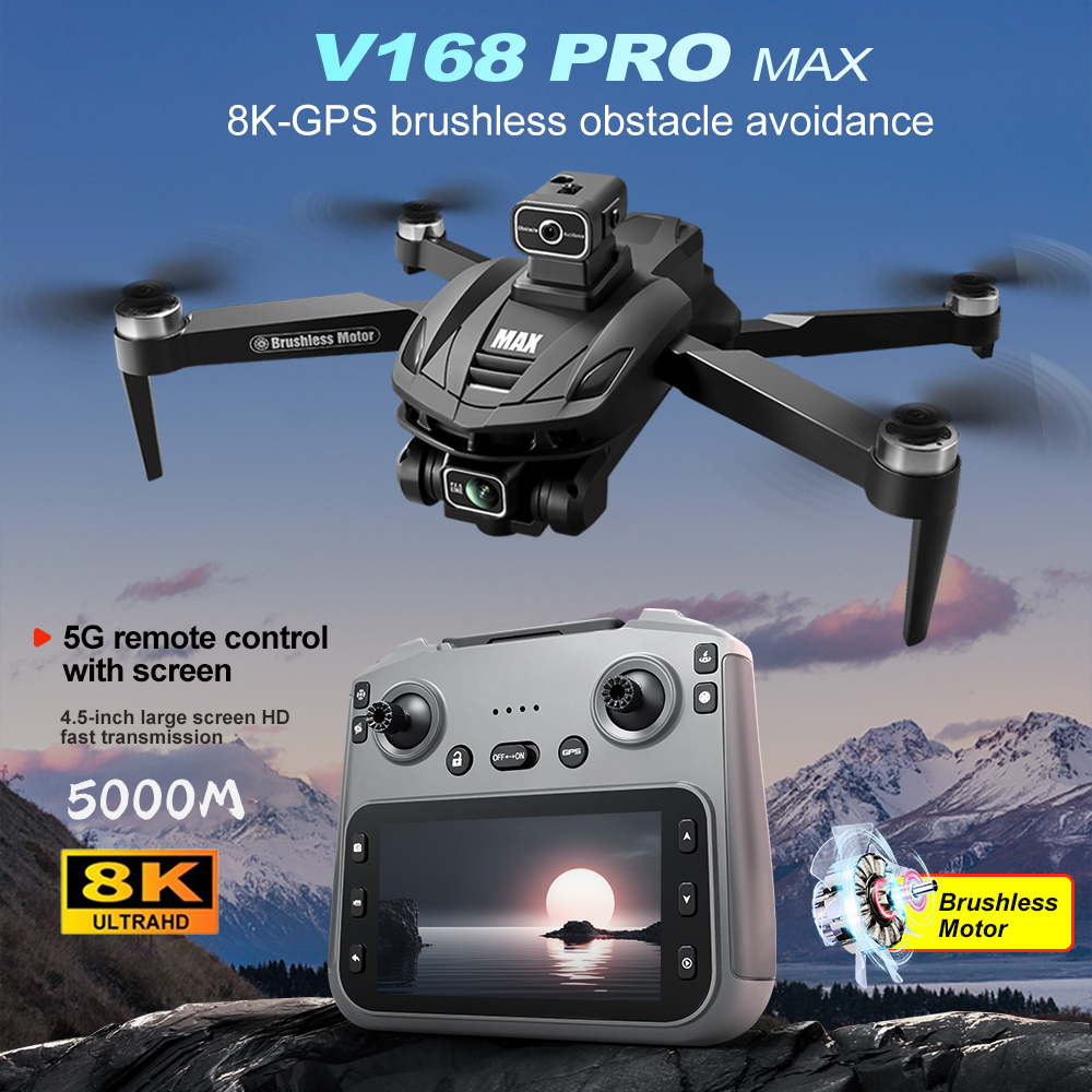 V168 PRO Max GPS Drone 8K Prof - Drone Camera 4K บทวิจารณ์และราคา