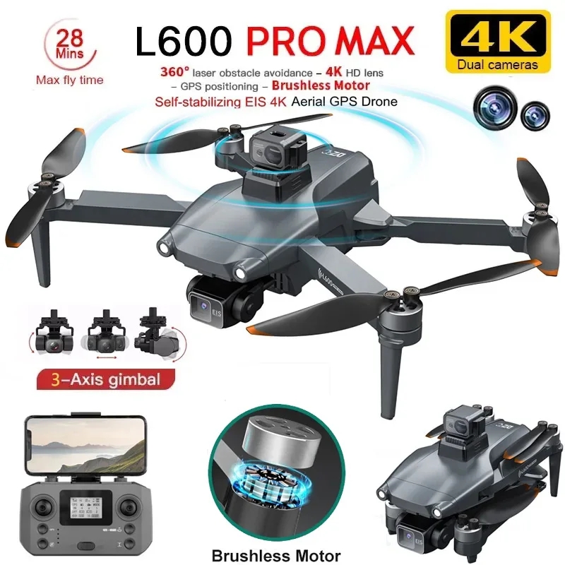 L600 PRO MAX GPS Drone Profess - Drone Camera 4K บทวิจารณ์และราคา