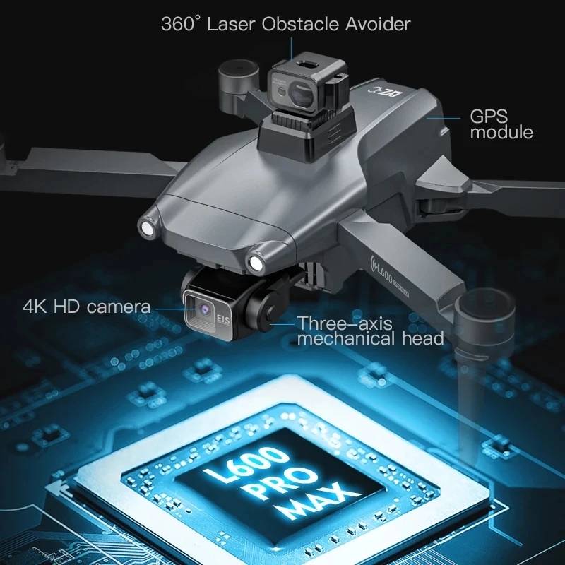 L600 PRO MAX GPS Drone Profess - Drone Camera 4K บทวิจารณ์และราคา
