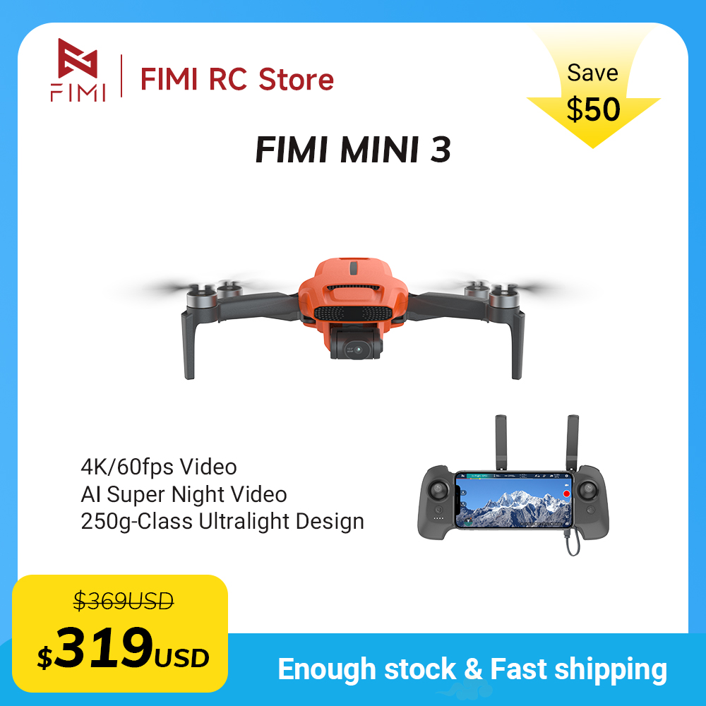 โดรน FIMI MINI 3 กล้อง 4K 60fp - Drone Camera With Gimbal บทวิจารณ์และราคา