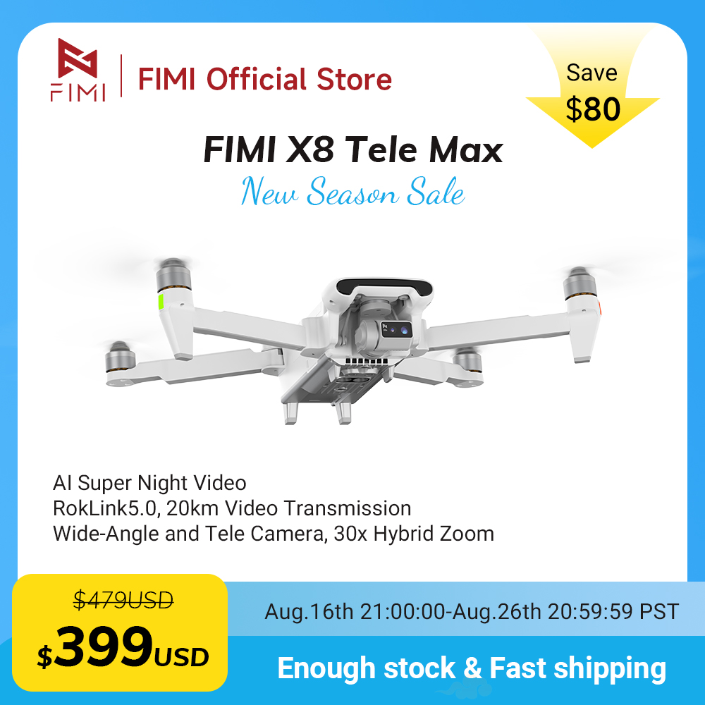 โดรน FIMI X8 Tele Max กล้องเทเ - Drone Camera Wide Angle บทวิจารณ์และราคา